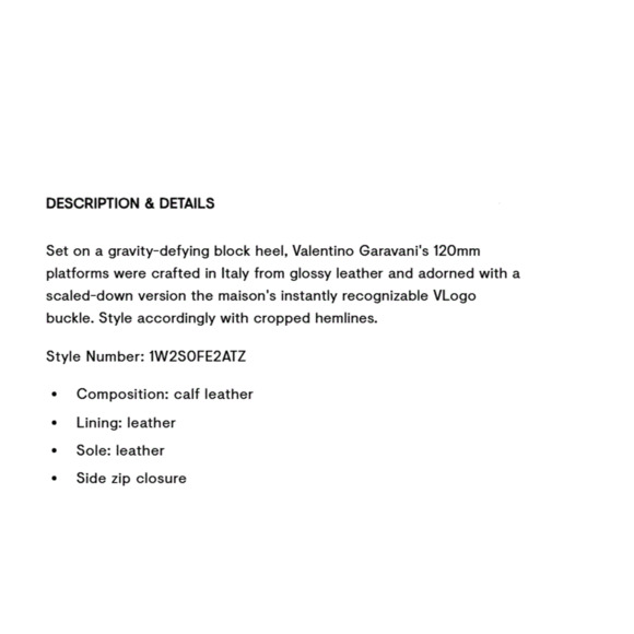 Valentino Garavani Tan-Go 37/ US 7 Platform Bootie Black Leather NIB $1,870 - Picture 16 of 16